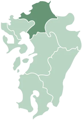 九州地方の地図